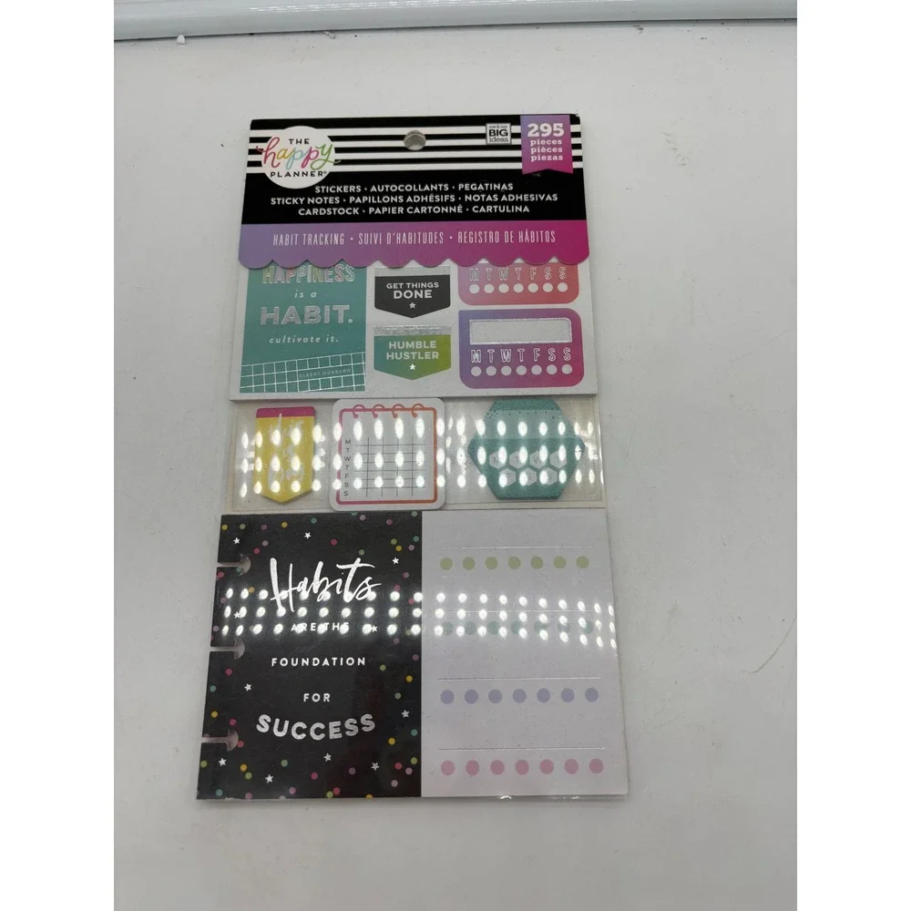 The Happy Planner Sticker Book & Accessory Lot new